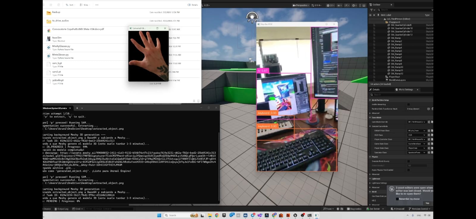 Voice-Activated 3D Object Spawning