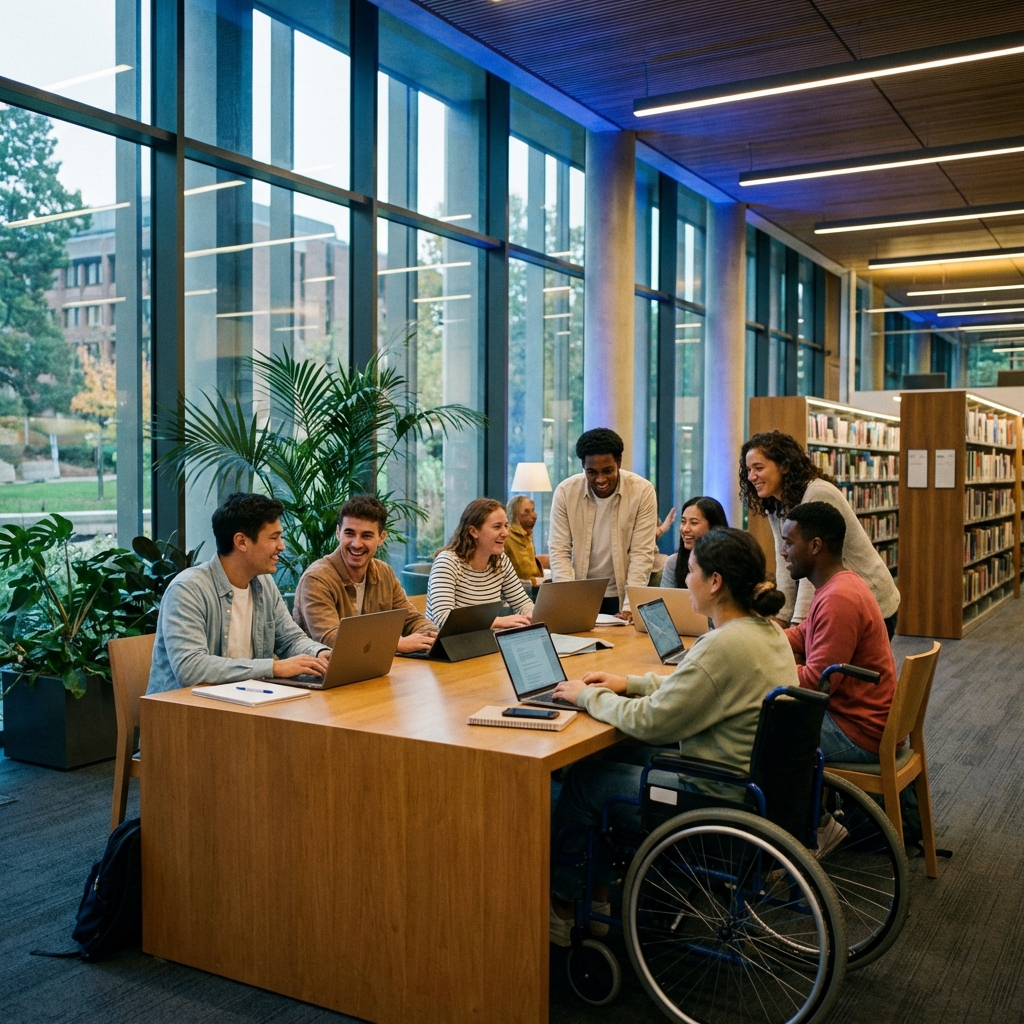 Students learning online